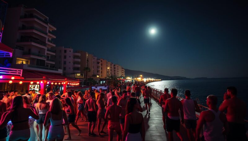 Kavos noćni život